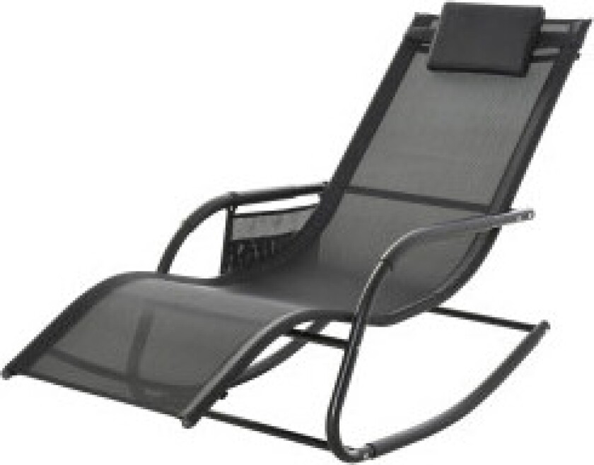 Gyngestol Gyngestol Hagestol Gyngestol Metall Mesh Svart 150 X 62 X 88 Cm