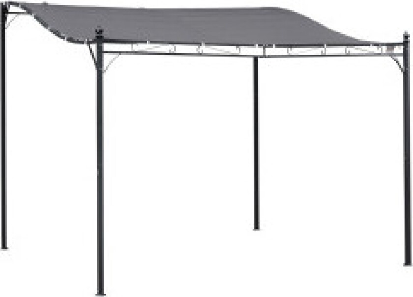 Pergola Hage Lysthus Lysthus Baldakin Telt Metallgrå 297X297Cm
