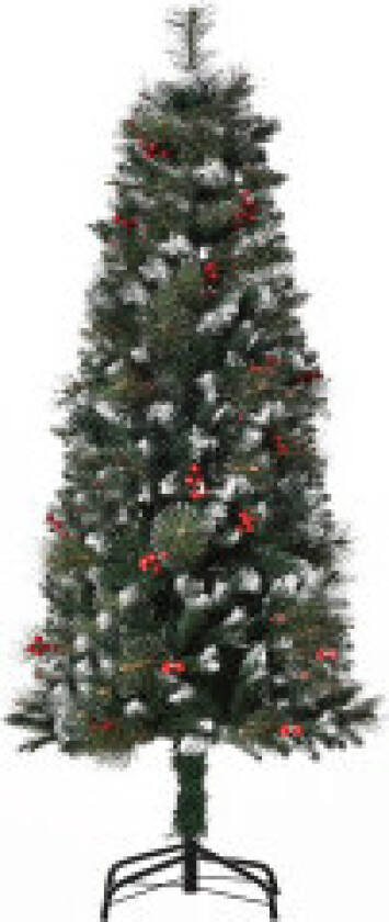 Kunstig Juletre 1,5 M Juletre 360 Grener Pvc Metall Grønn + Hvit Ø50 X 150 Cm