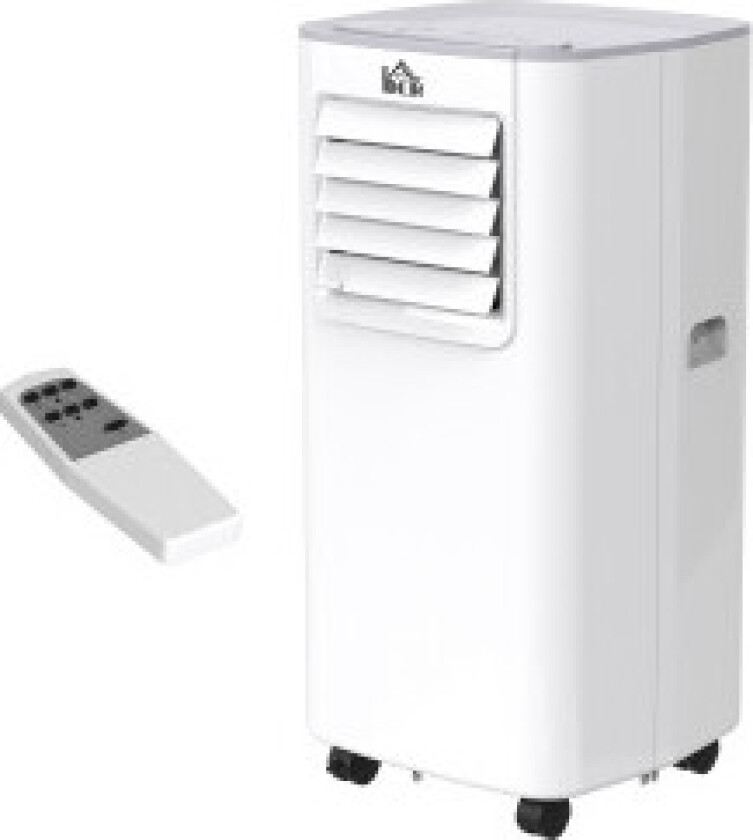 Bilde av Mobil Klimaanlegg 4-I-1 Klimaanlegg Med Fjernkontroll 24T Timer Og Eksosslange 2 Hastighetsnivåer 560W Abs 32,8 X 30,5 X 67,8 Cm