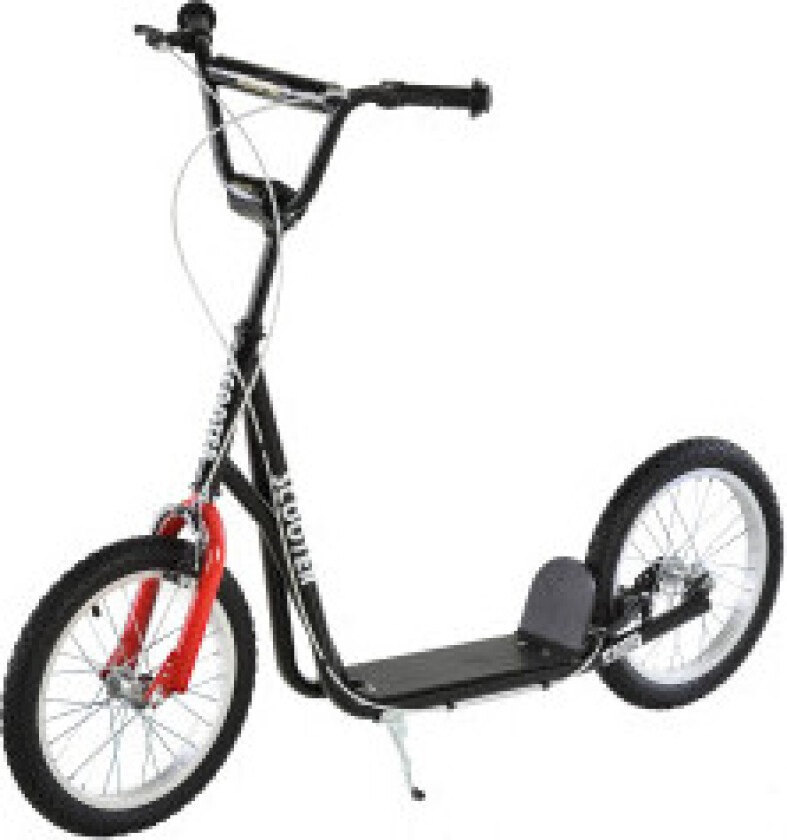 Scooter For Barn Fra 5 År Og Oppover, Sparkesykkel Med Pneumatiske Dekk Og Håndbrems, Byscooter, Stabil Og Trygg, Blå