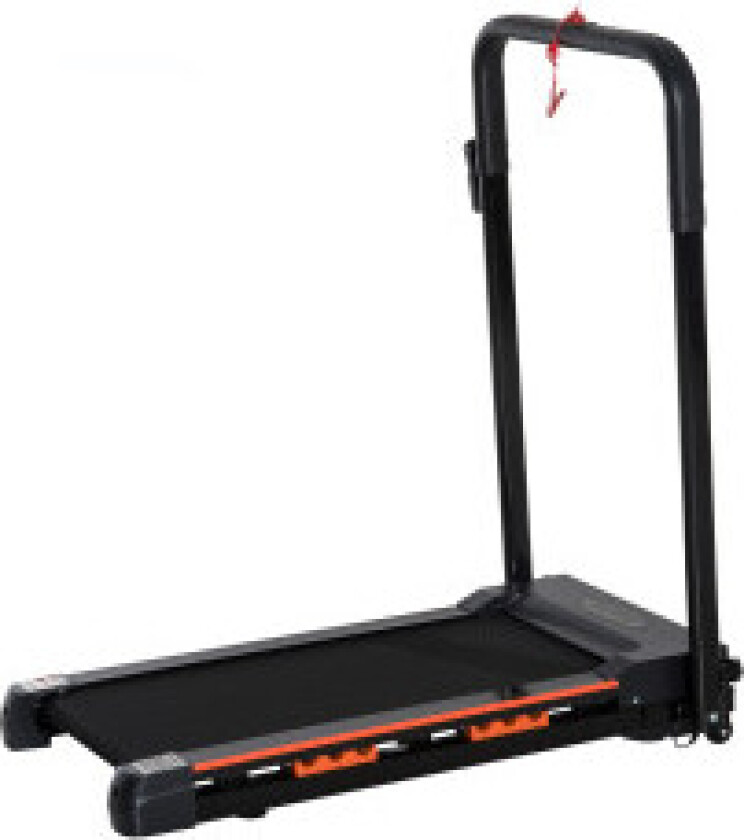 Elektrisk Tredemølle Med Lcd-Skjerm, Sammenleggbar Treningsmaskin, 1-6 Km/T, Stål, Svart, 105 X 56 X 108,5 Cm