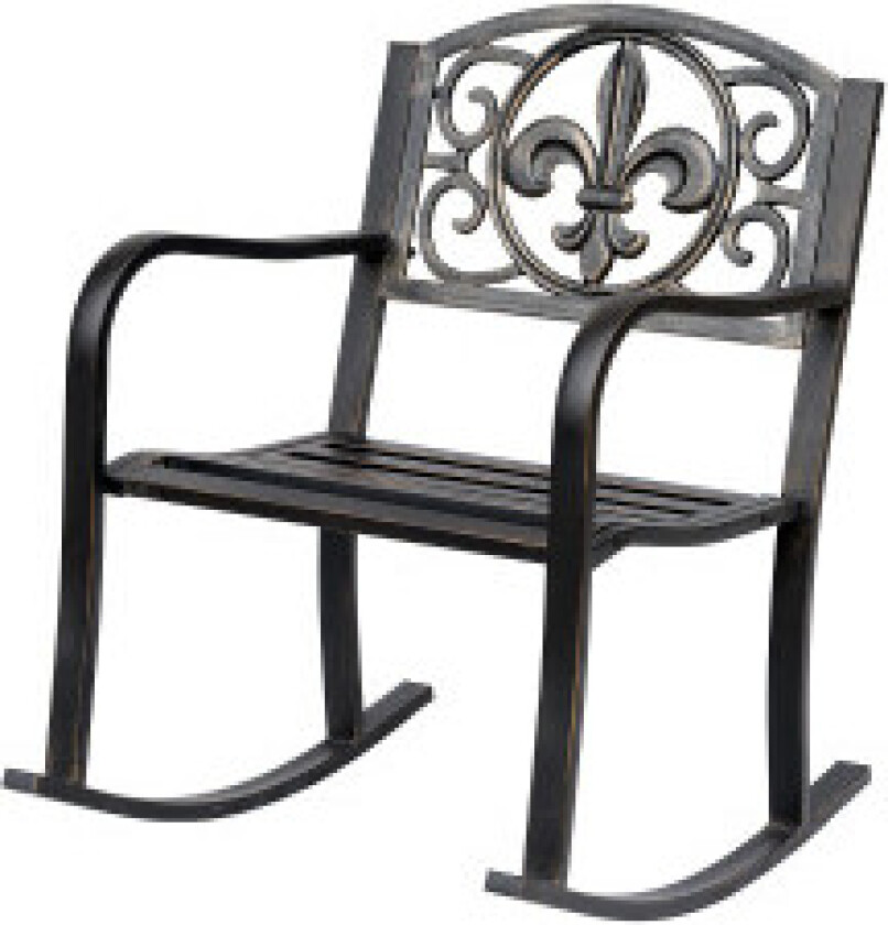 Gyngestol Hagestol Antik Design Metall Bronse