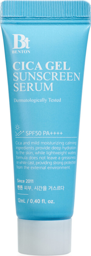 Cica Gel Sunscreen Serum SPF50/PA++++ (12 ml)