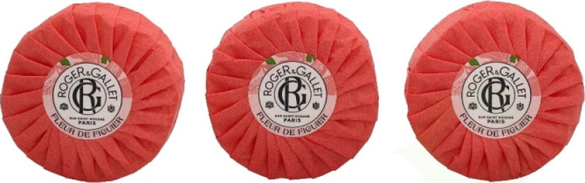 Roger & Gallet Fleur De Figuier Giftset 300 gr, Soap Bar - 3x100gr