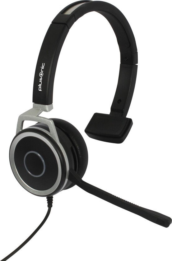 Plusonic Business 151P hodetelefoner med mikrofon - USB 2.0 - Svart