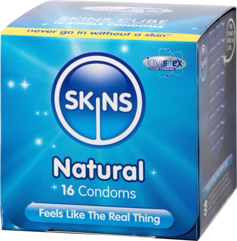 Skin Natural Normale Kondomer 16 stk - Klar