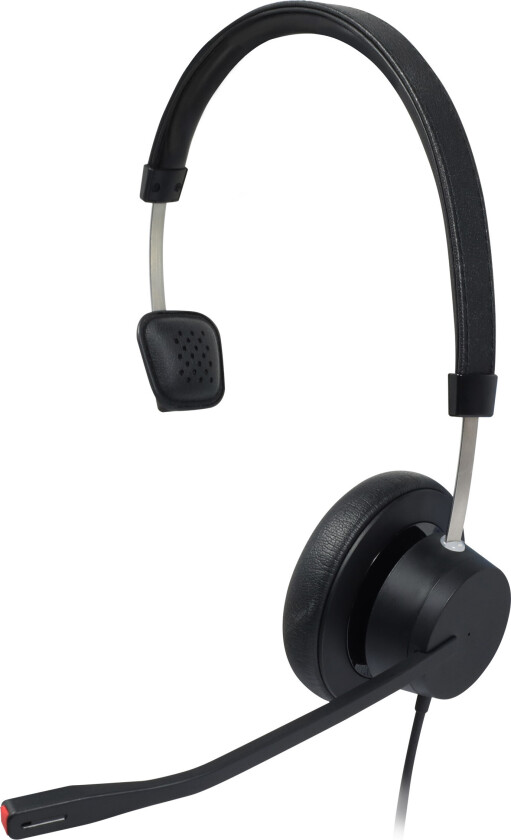 Plusonic VT X140 Mono-hodetelefoner med mikrofon - ENC, USB - Svart