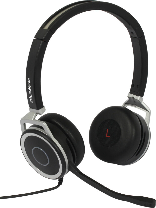 Plusonic Business 152P hodetelefoner med mikrofon - USB - Svart