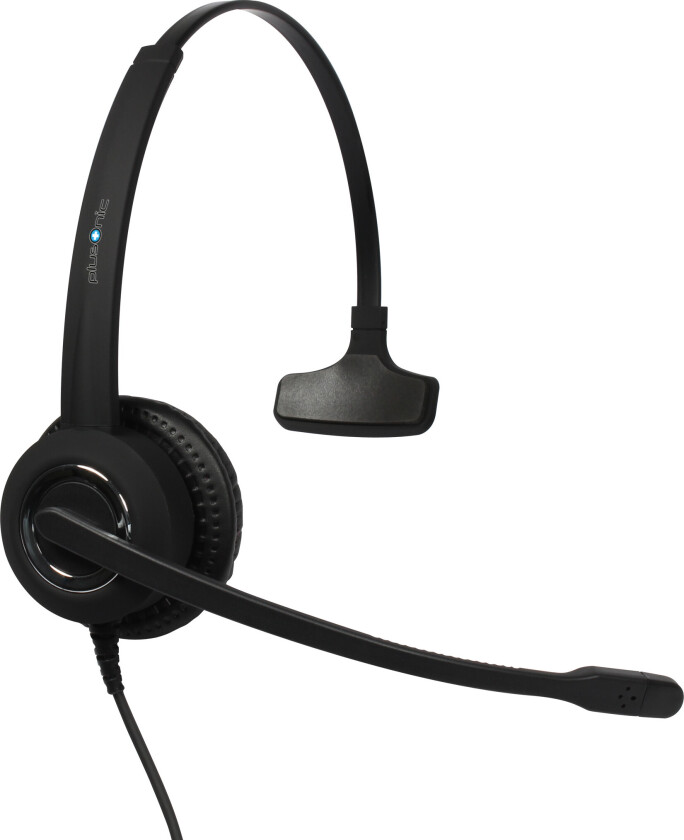 Plusonic 101P-hodetelefoner, kompatible med Teams/Skype - USB 2.0, EMC