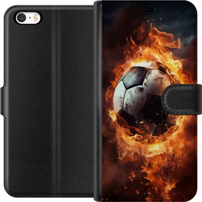 Lommeboketui til Apple iPhone 5 med Fotball motiv