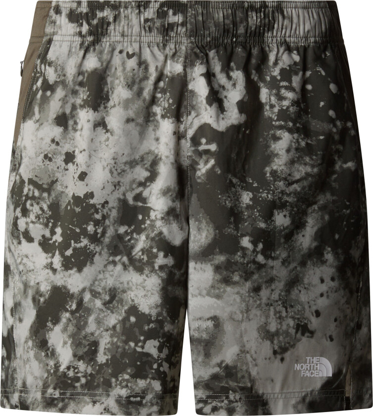 Men's 24/7 Printed Shorts Clay Grey Micro Halfdome Print/New Taupe Green S, Clay Grey Micro Halfdome Print/New Taupe Green