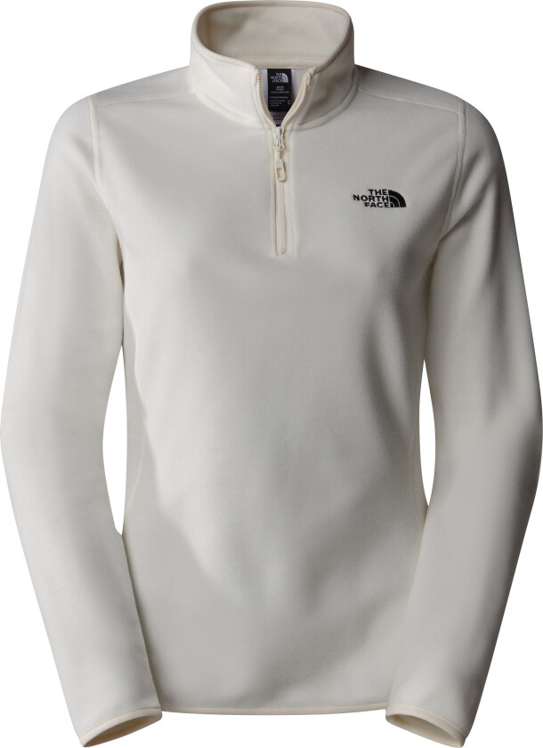 Women's 100 Glacier 1/4 Zip White Dune/NPF S, White Dune-Npf