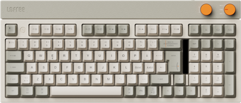 Block - Linear TTC Block - Tastatur - Nordisk - Krem