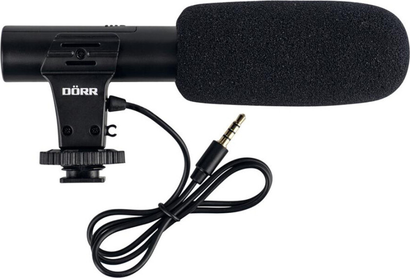 DÃRR CV-02 universell retningsmikrofon - 1/4tm, 20Hz-18KHz - 3,5 mm minijack