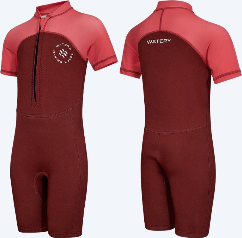 UV våtdrakt til barn - Calypso Shorty - Rød/rosa - Korte våtdrakter - Barn