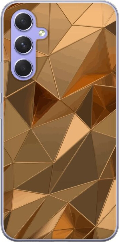 Mobildeksel til Samsung Galaxy A54 med 3D Gull motiv