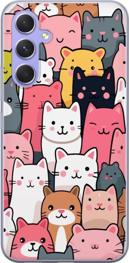 Mobildeksel til Samsung Galaxy A54 med Kattmønster motiv
