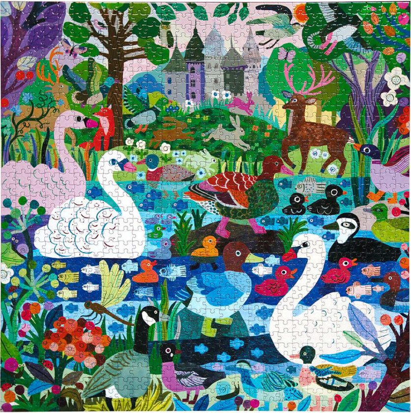 eeBoo - Puzzle 1000 pcs - Ducks in the Clearing - (EPZTDIC)