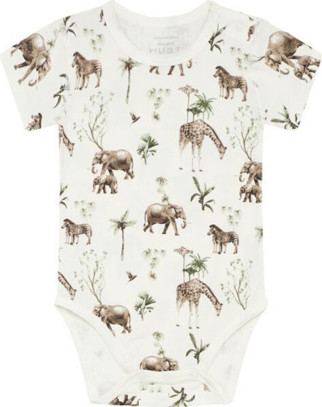 Hust & Claire Safari kortermet body i bambus, Ivory
