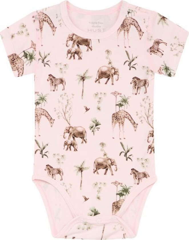 Hust & Claire Safari kortermet body i bambus, Rose morn