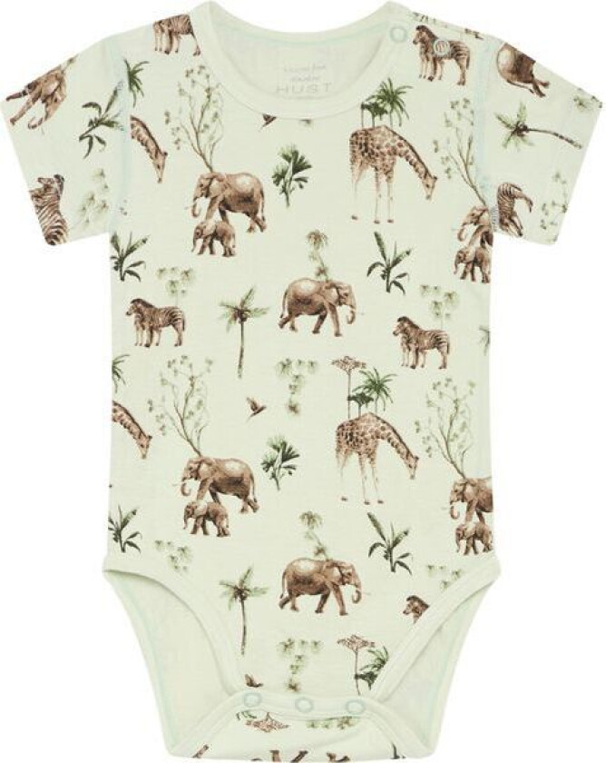 Hust & Claire Safari kortermet body i bambus, Green