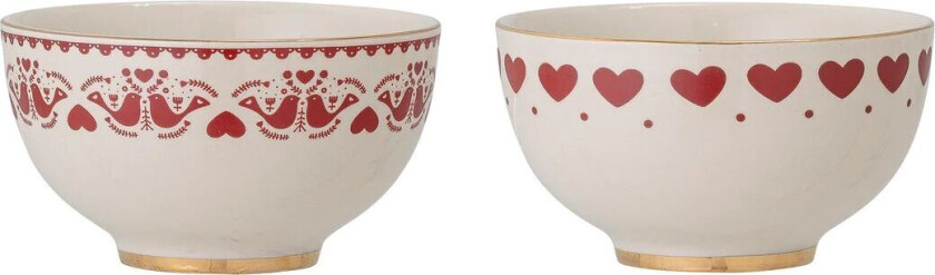 Jolly skål 2-pakning Red