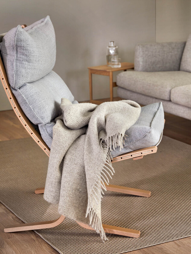 Falketind pledd naturlig beige