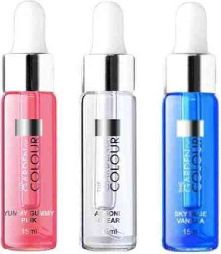 3-pack - Nagelbandsolja - Tuggummi, Mandel, Vanilj - 15ml