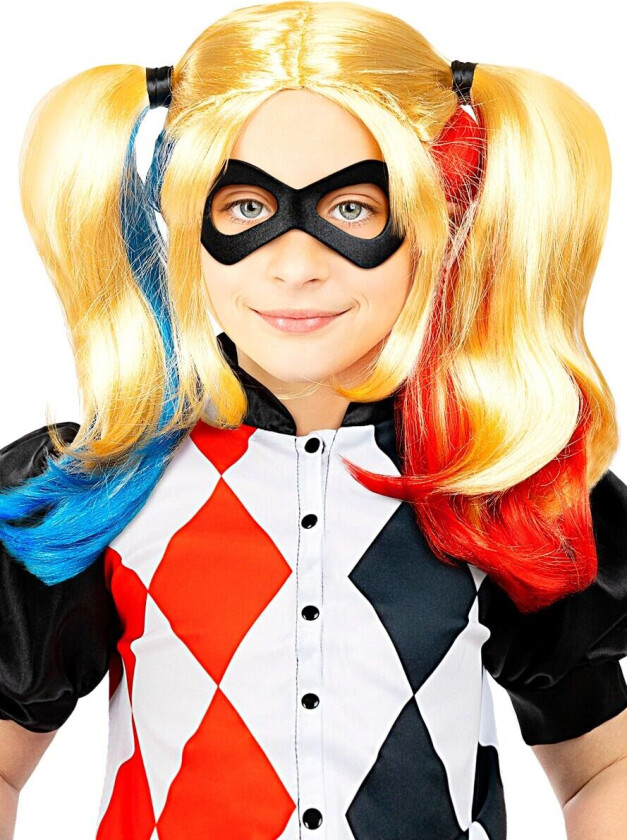 FUNIDELIA Harley Quinn Parykk til jenter - Størrelse: 0 - Gul