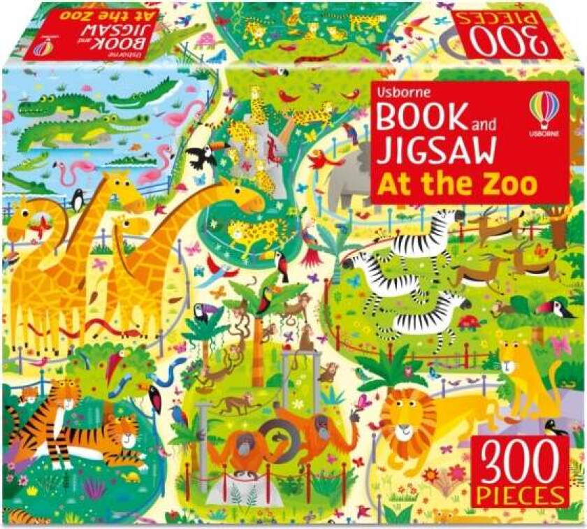 Usborne Book and Jigsaw At the Zoo av Kirsteen Robson