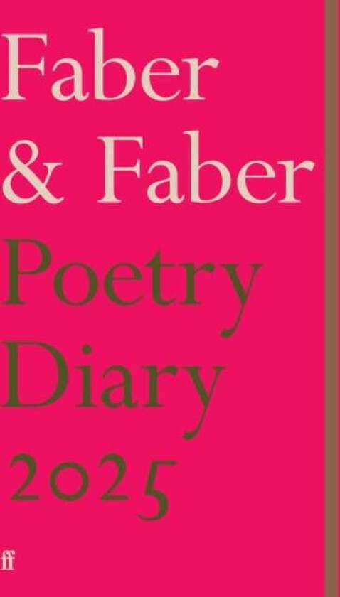 Faber Poetry Diary 2025 av Various Poets