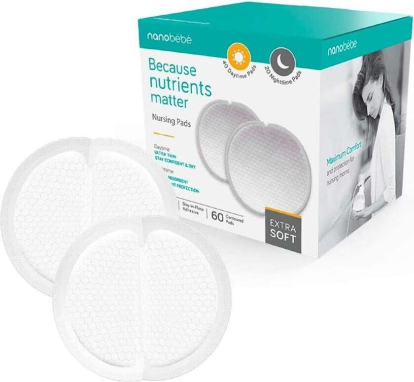 Nanobébé Day & Night Nursing Pads 60pcs
