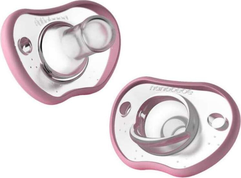 Nanobébé Flexy Pacifier Pink 0-3m 2pcs
