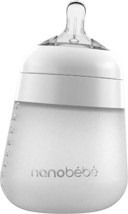 Nanobébé Flexy Silicone Baby Bottle White 270ml