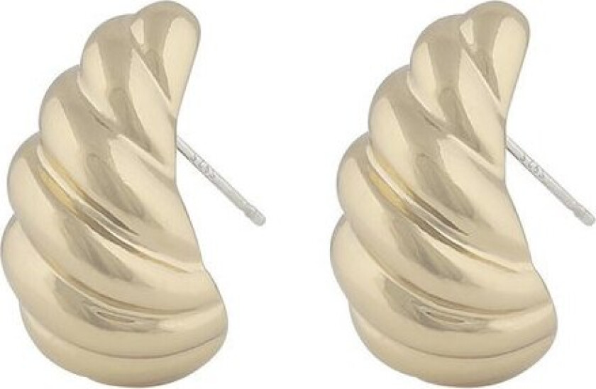 Snö Of Sweden Yenni Twist Small Earrings Plain Gold Onesize