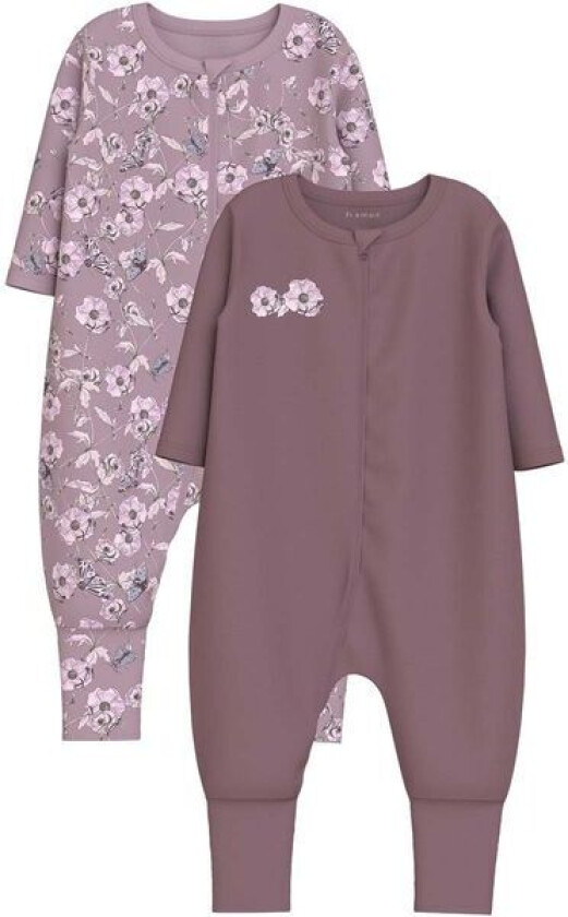 Name It Nbfnightsuit 2-pack heldress/pyjamas, Grape Shake