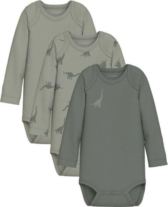 Name It Nbmbody Dino 3-pack body, Agave Green