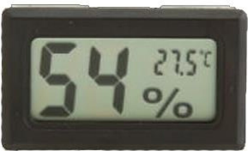 Digitalt termometer/hygrometer i miniformat