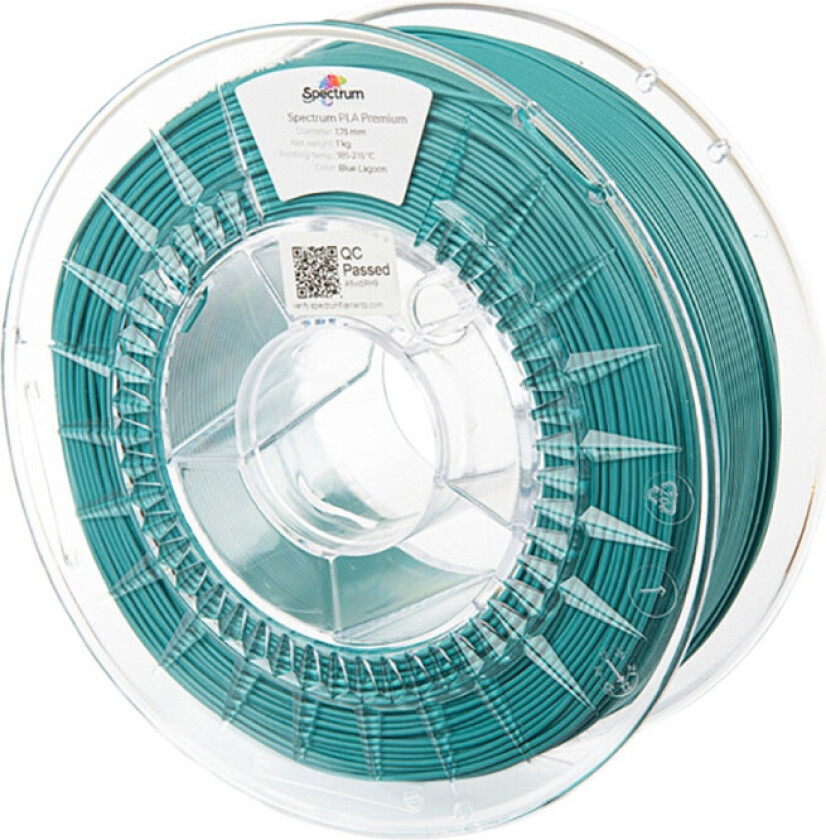 Spectrum Filament PLA Premium for 3D-skriver - 1,75 mm, 1 kg - Blue Lagoon