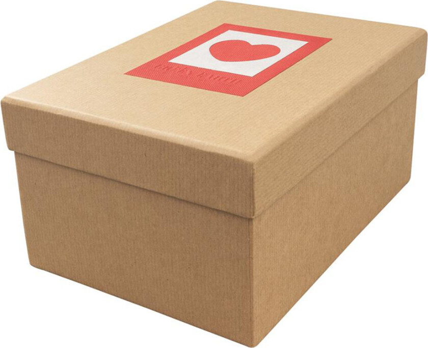 DÃRR Foto- og gaveeske Jord (10x15cm) Hjerte Rød