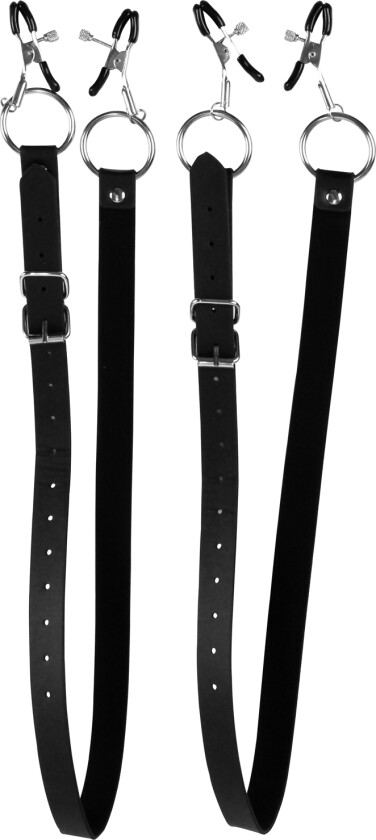 Xtreme Labia Spreader med Klemmer - Svart