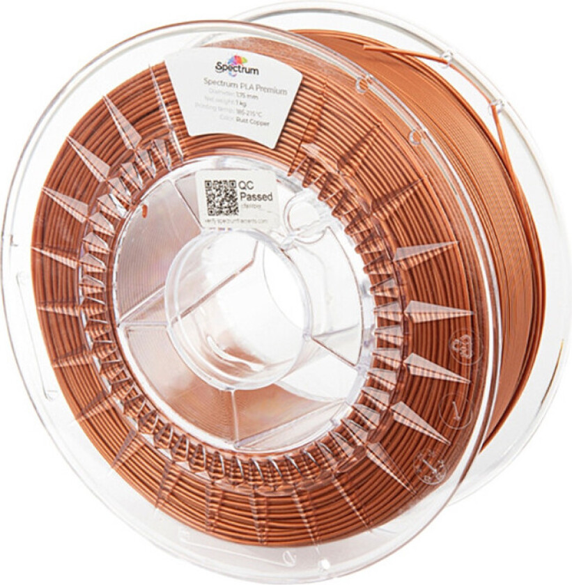 Spectrum Filament PLA Premium for 3D-skriver - 1,75 mm, 1 kg - Rust kobber
