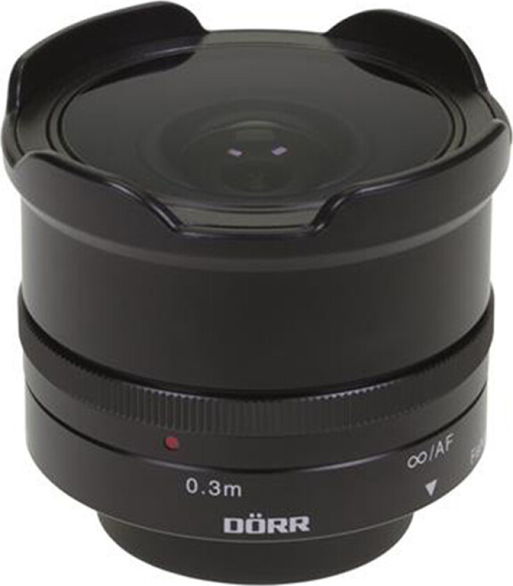 DÃRR Fisheye-objektiv for Micro 4/3 - 9,3 mm - f/8,0