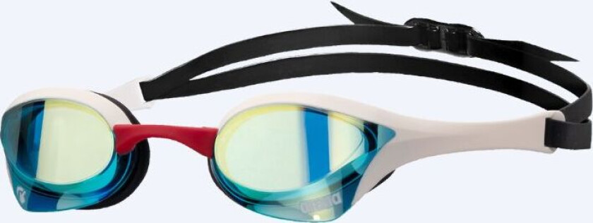 Elite svømmebriller - Cobra Ultra SWIPE Mirror - Blå/hvid (Blå mirror) - Elite svømmebriller - Mirror Linse