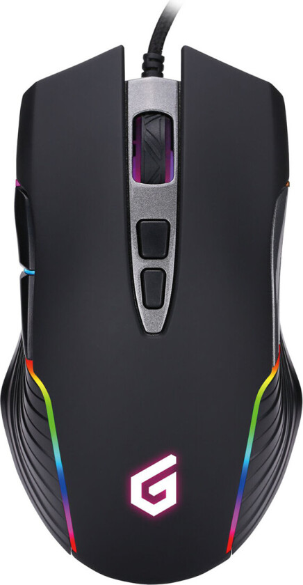 Conceptronic DJEBBEL03B 7D spillmus - RGB, 7200 DPI, USB-A - 7 knapper