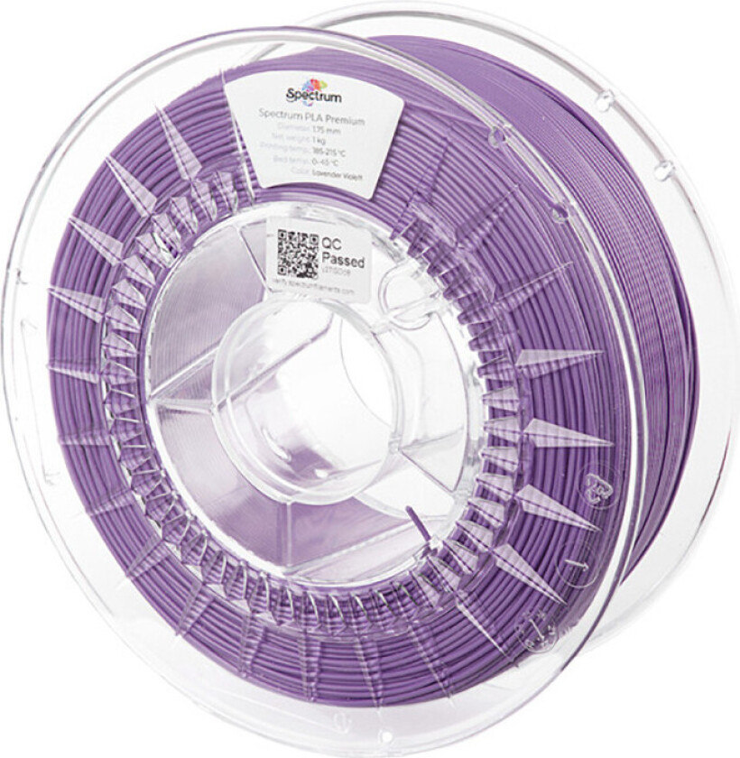 Spectrum Filament PLA Premium for 3D-skriver - 1,75 mm, 1 kg - Lavendelfiolett