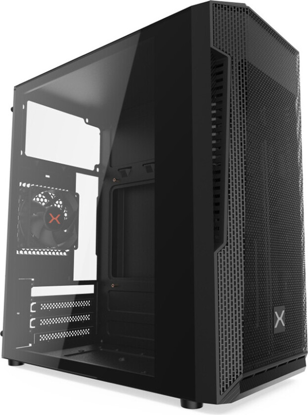Krux Trek PC-skap (Micro-ATX/Mini-ATX) - Svart