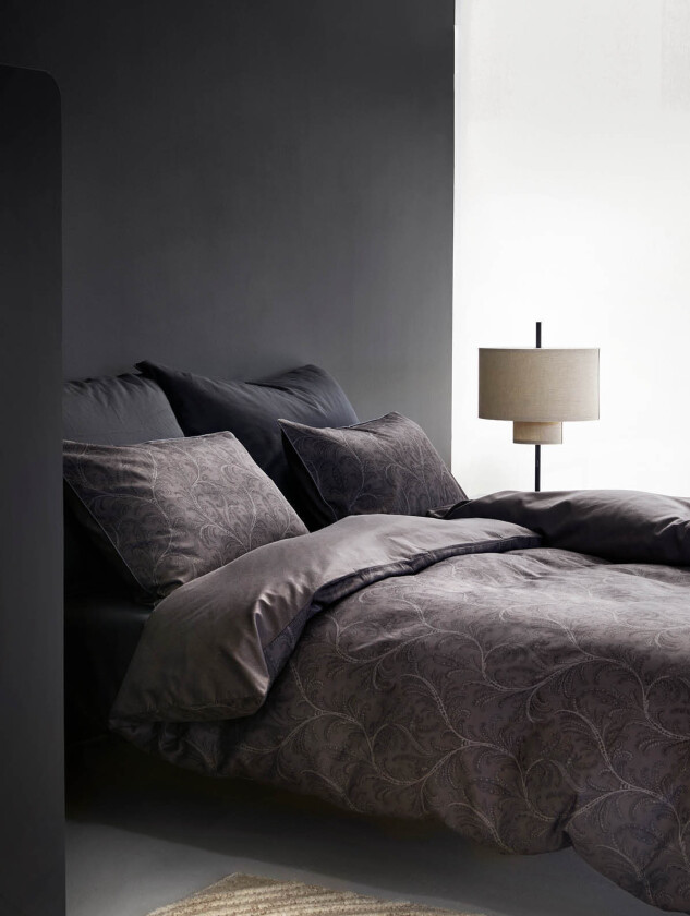 Isalill sengesett mørk grå