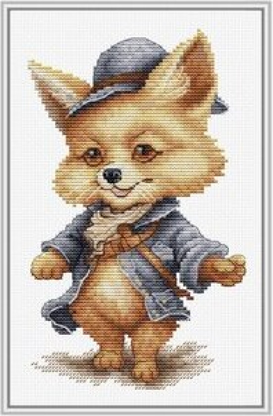 Broderisett Canvas Cute Fox